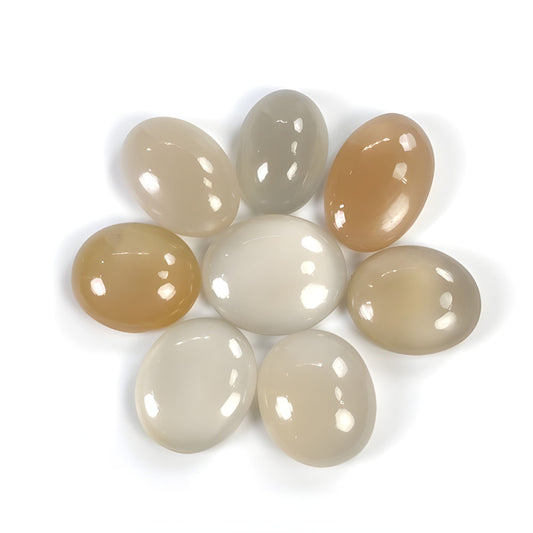 moonstone faceted cut cabochon