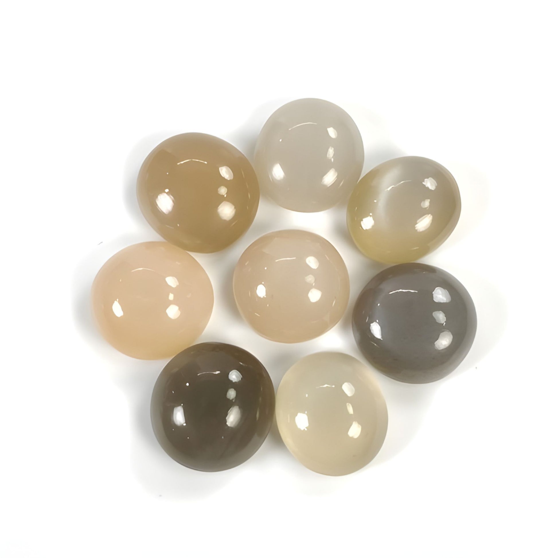moonstone faceted cut cabochon