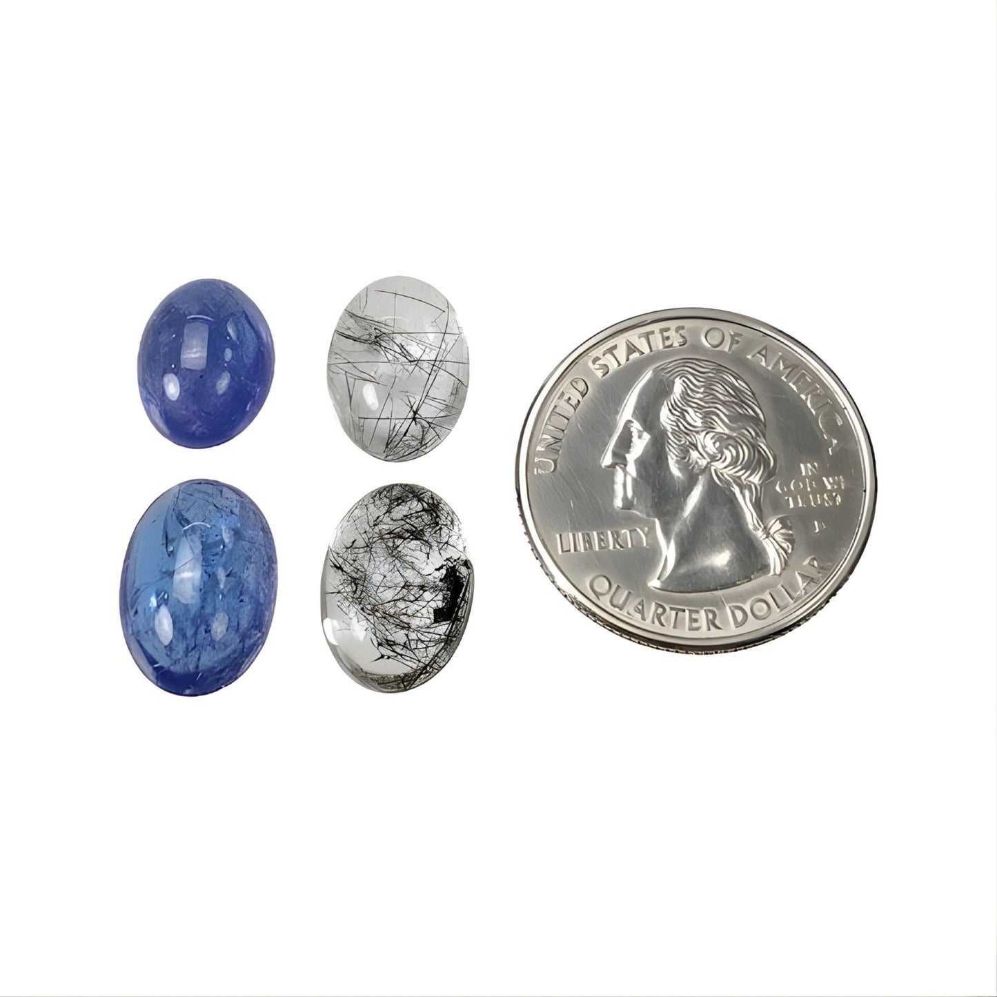 タンザナイト、ルチル（天然未処理の宝石）