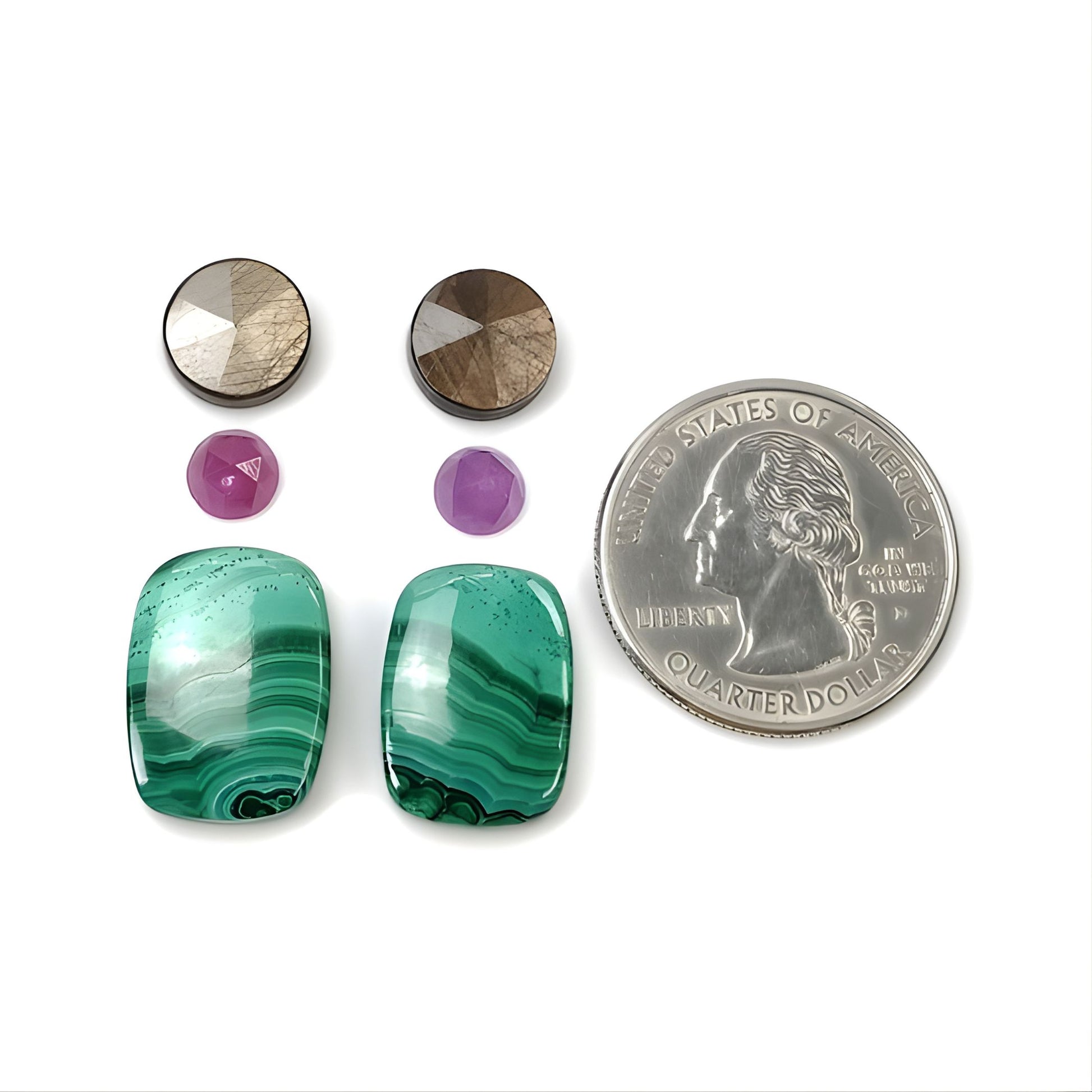 malachite e zaffiro per gioielli