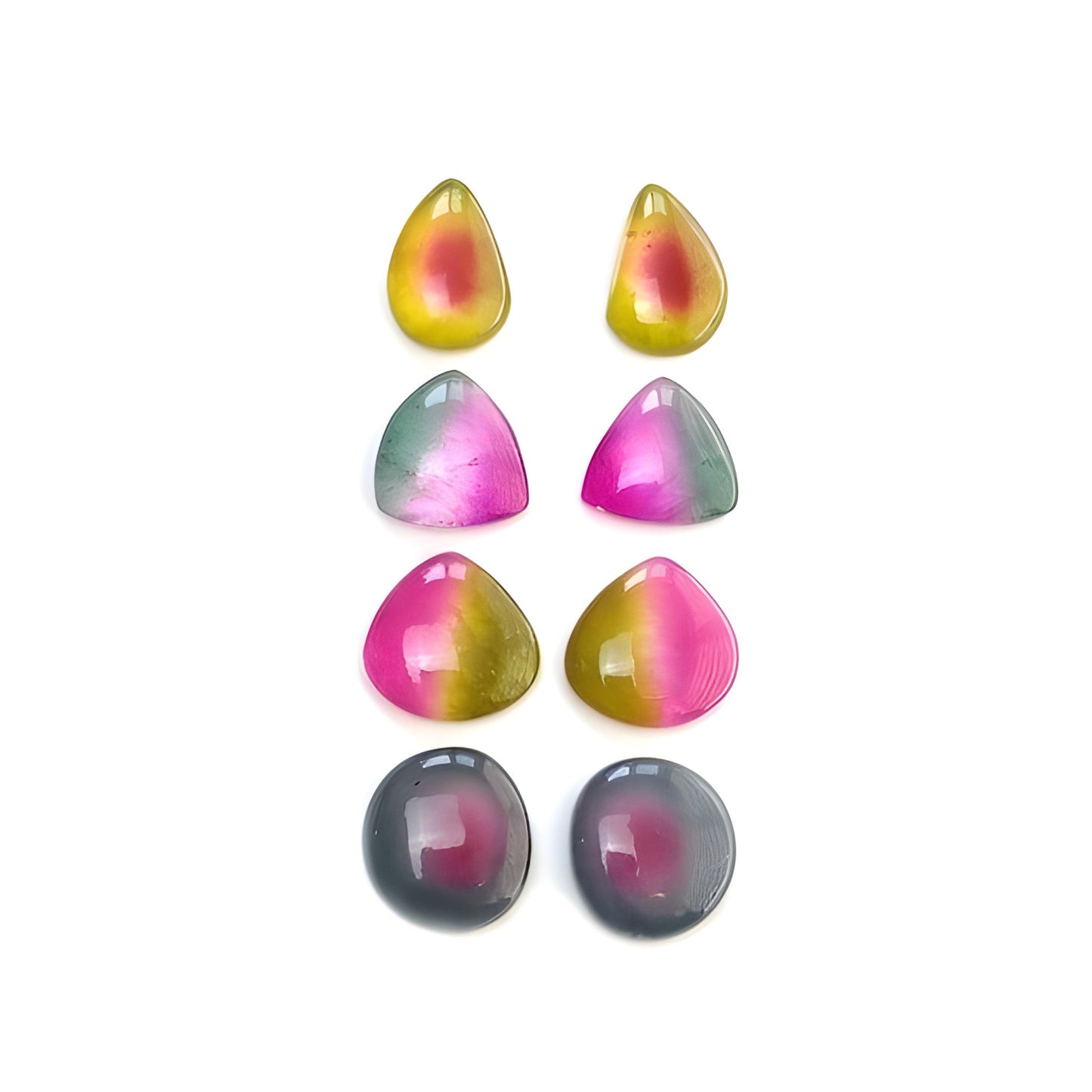 Quartz Doublet Triangle Shape Cabochon