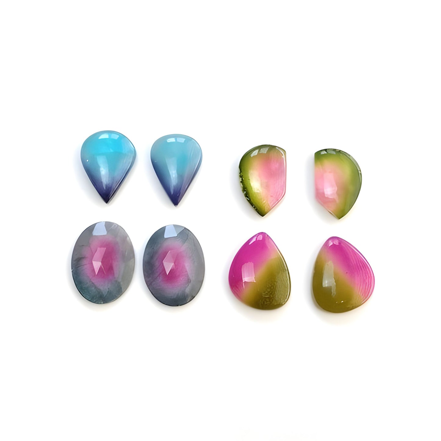 Quartz Doublet Fancy Pear Shape Cabochon