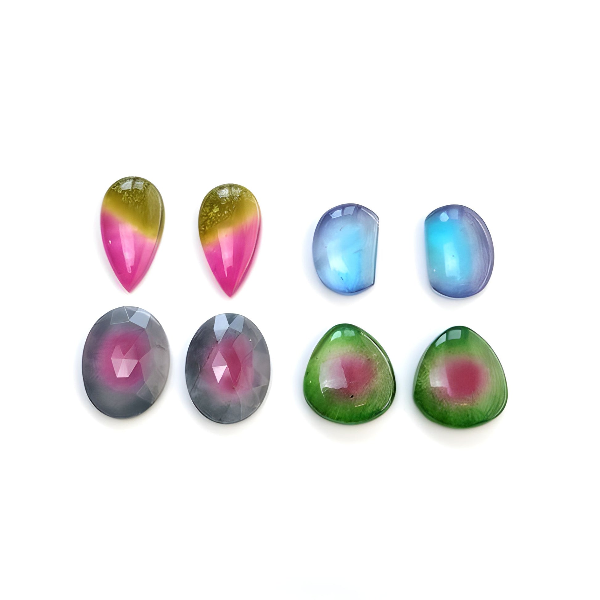 Quartz Doublet fancy Shape Rose Cut & Cabochon