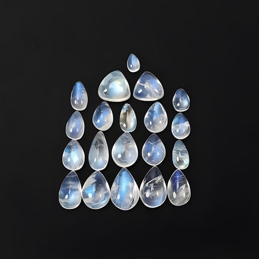 rainbow moonstone pear shape