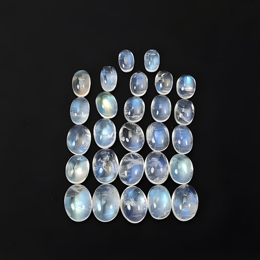 rainbow moonstone oval shape cabochon