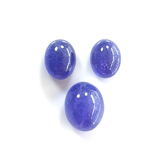 tanzanite oval shape cabochon