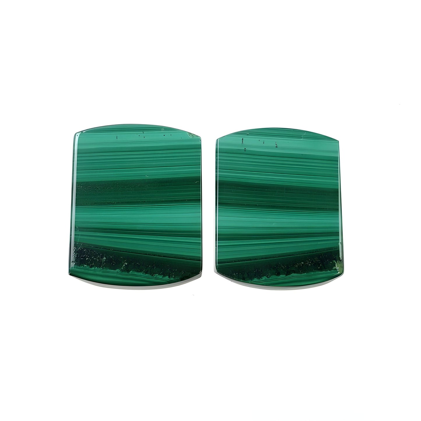 malachite flat slices gemstone