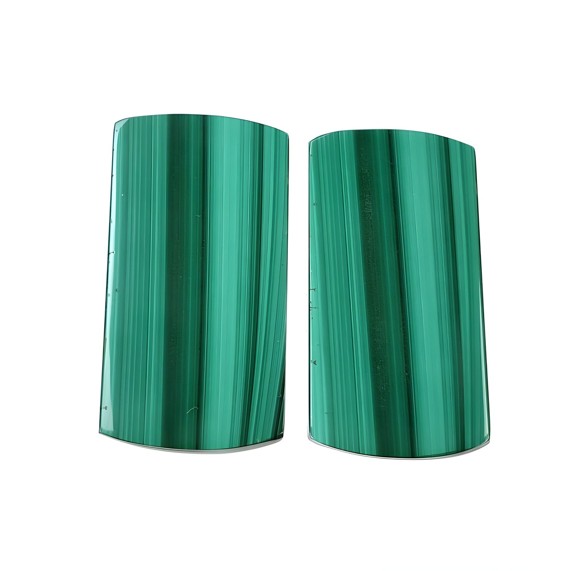 malachite flat slices gemstone