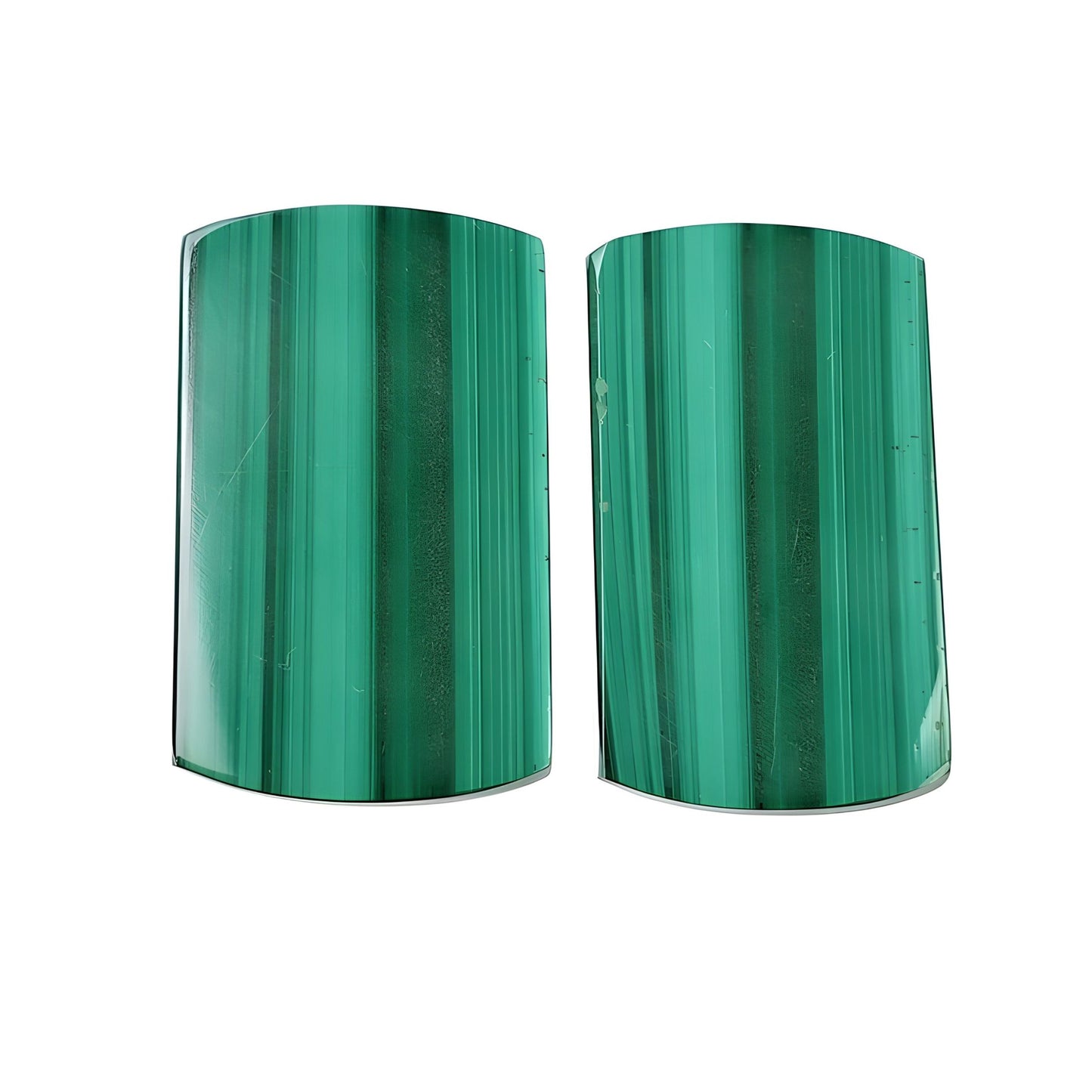 malachite flat slices gemstone