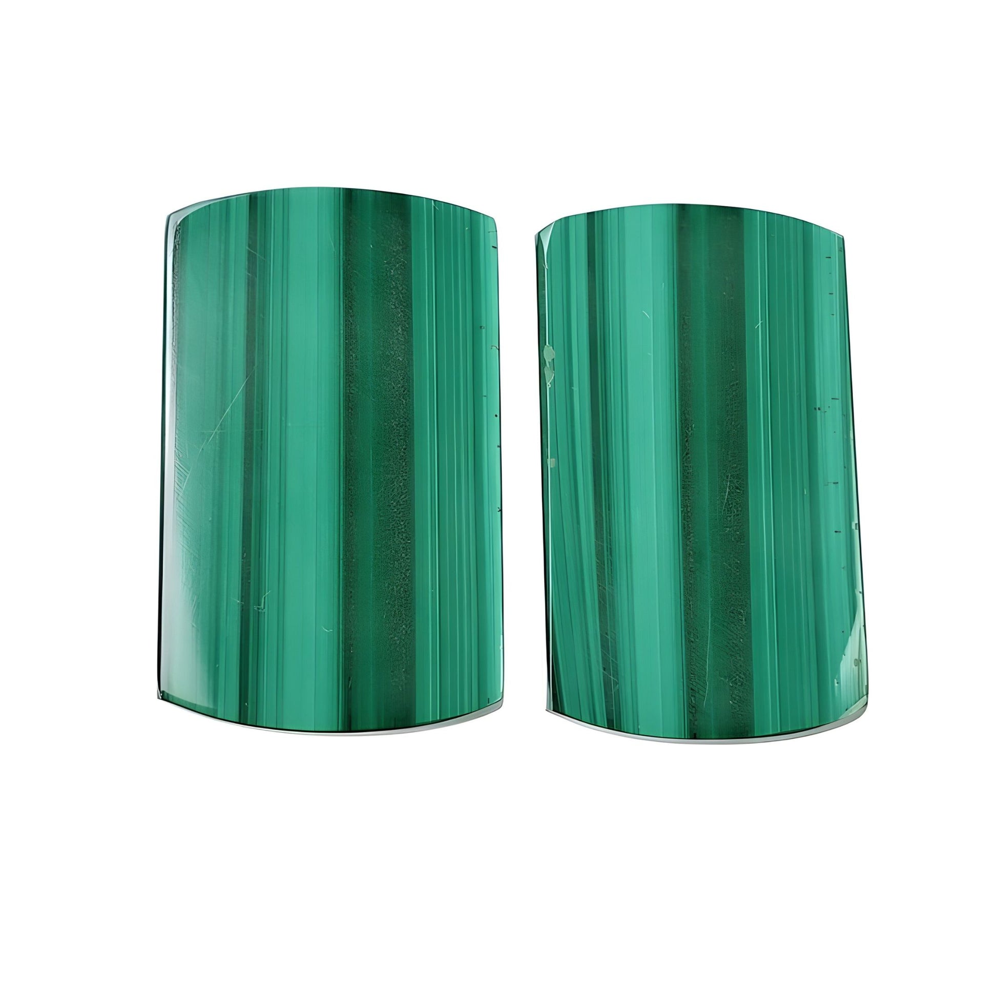 malachite flat slices gemstone