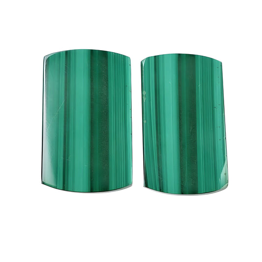 malachite flat slices gemstone
