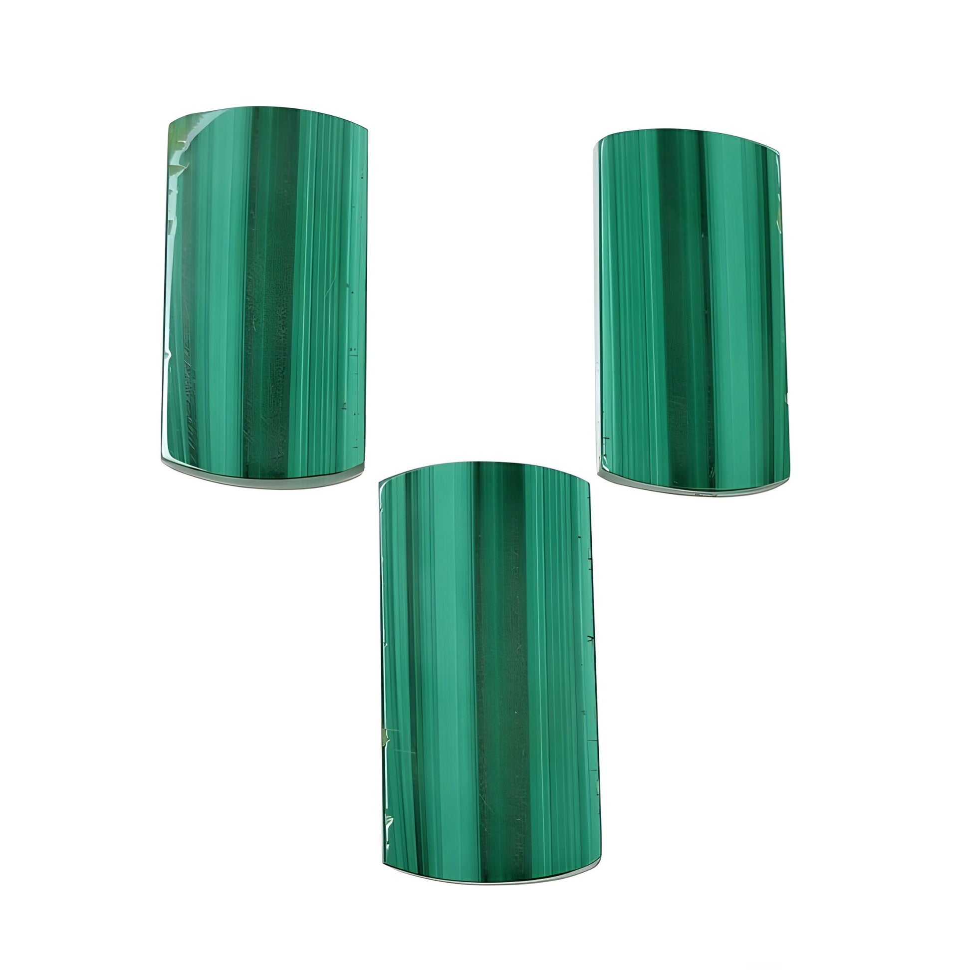 malachite flat slices gemstone