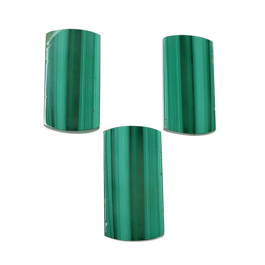 malachite flat slices gemstone