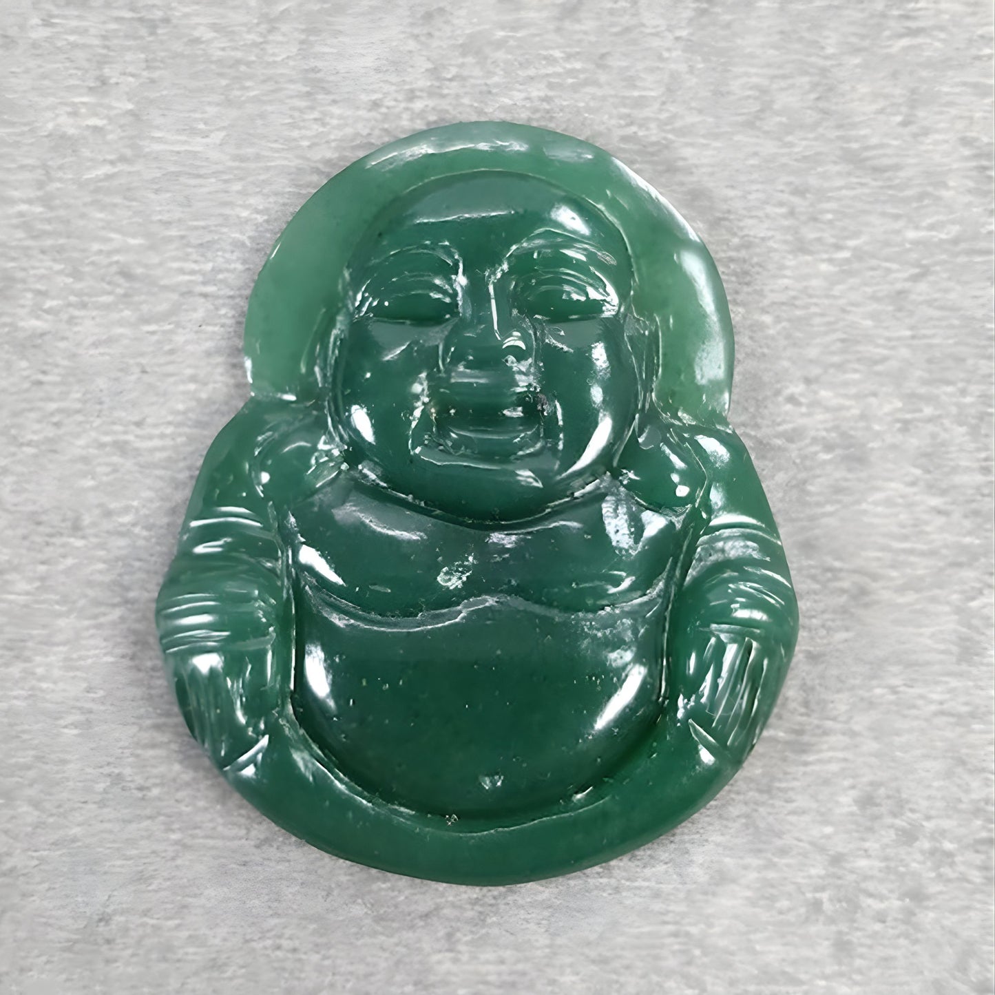 Aventurine Gemstone Buddha Carving