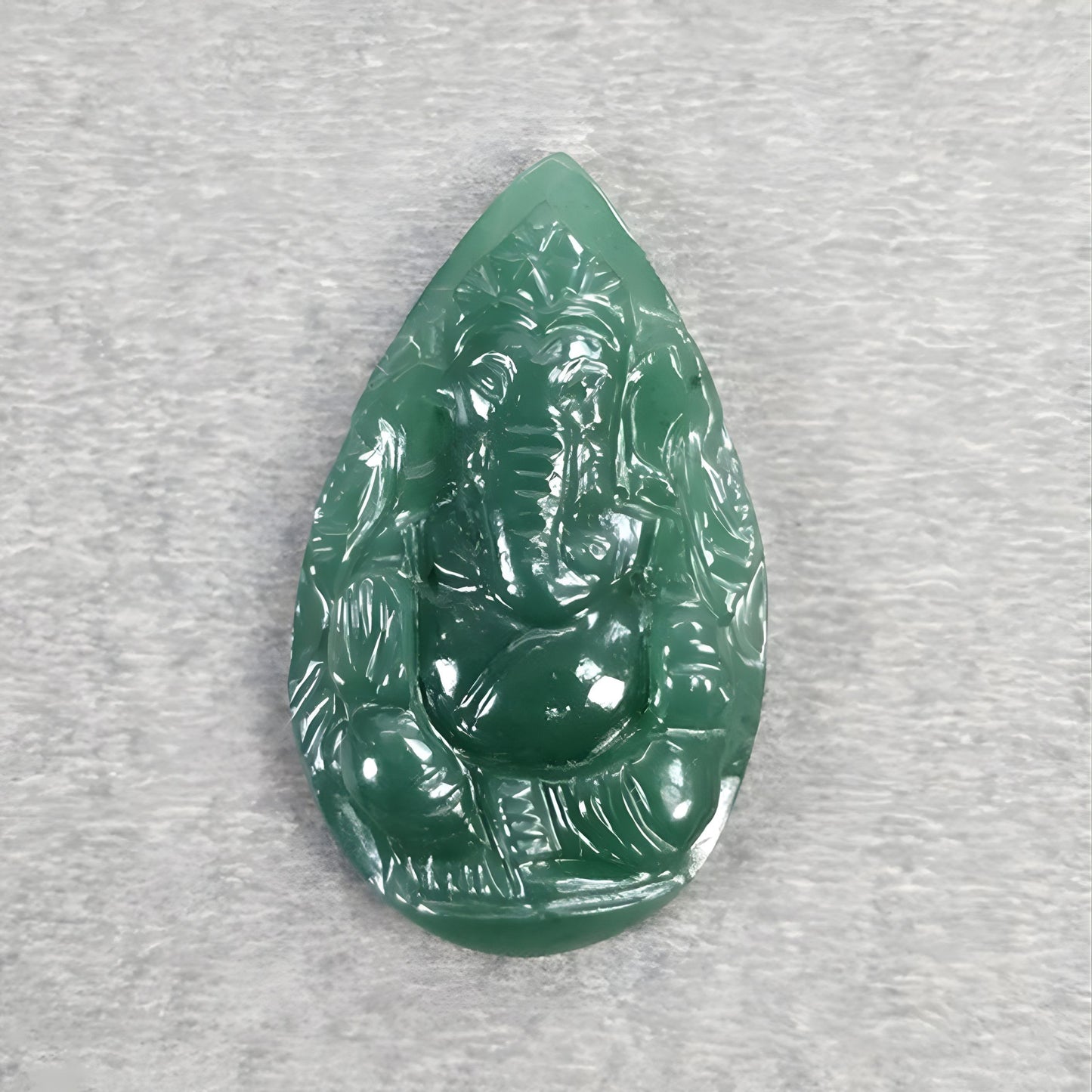 Quartz Gemstone Ganesha Carving