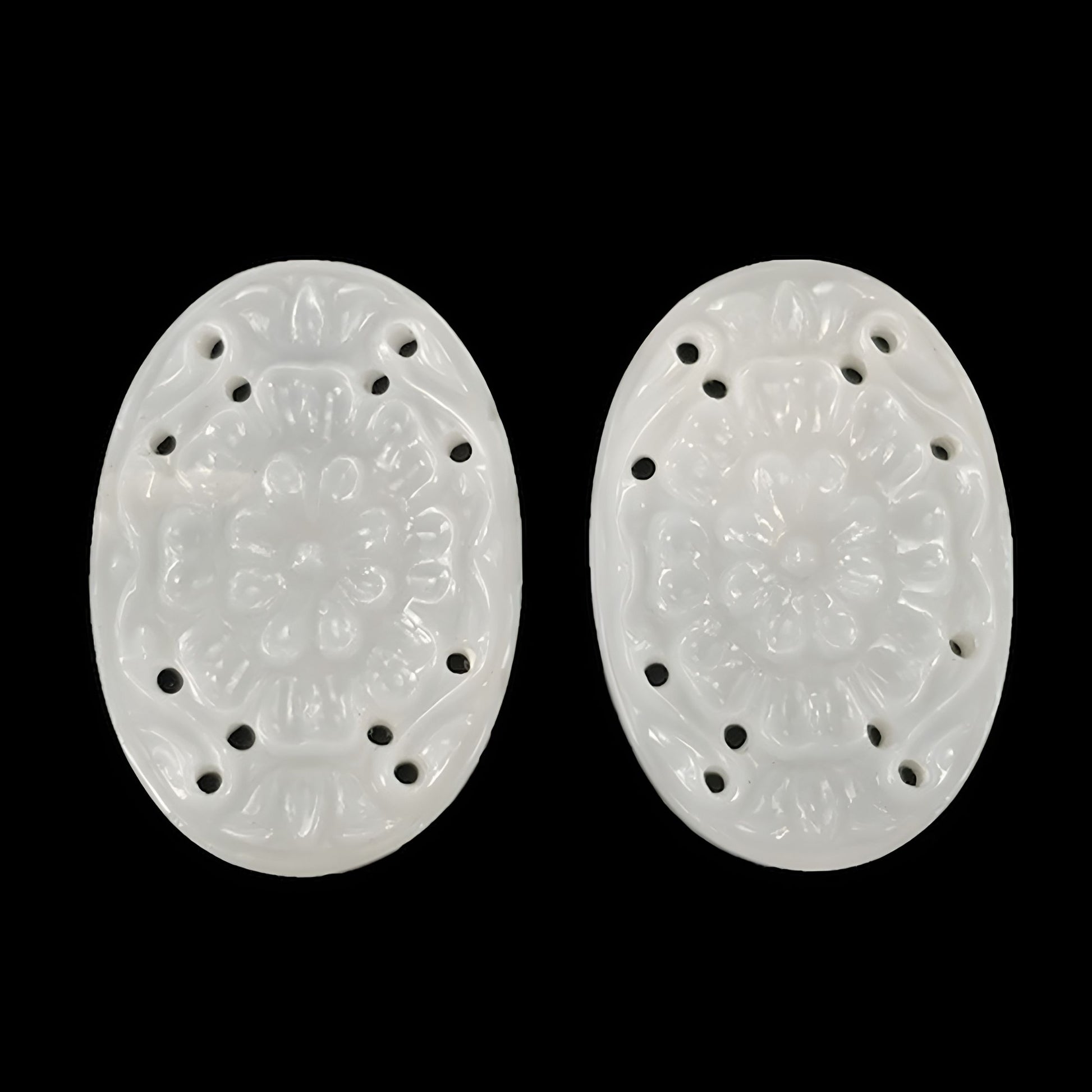 moonstone oval shape carving
