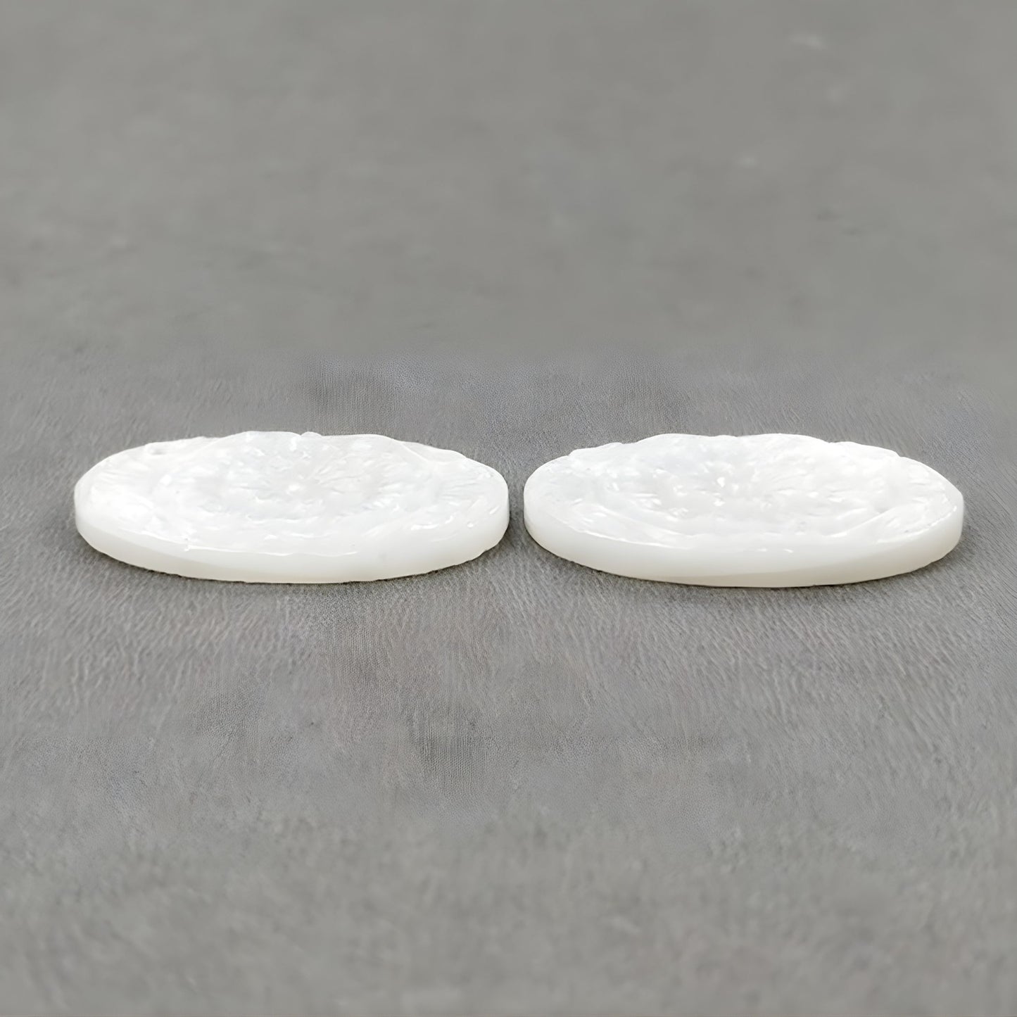 58.80cts Natural Untreated Moonstone Gemstone Carving Oval Shape Pair