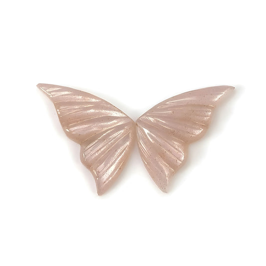 月光石蝴蝶雕刻