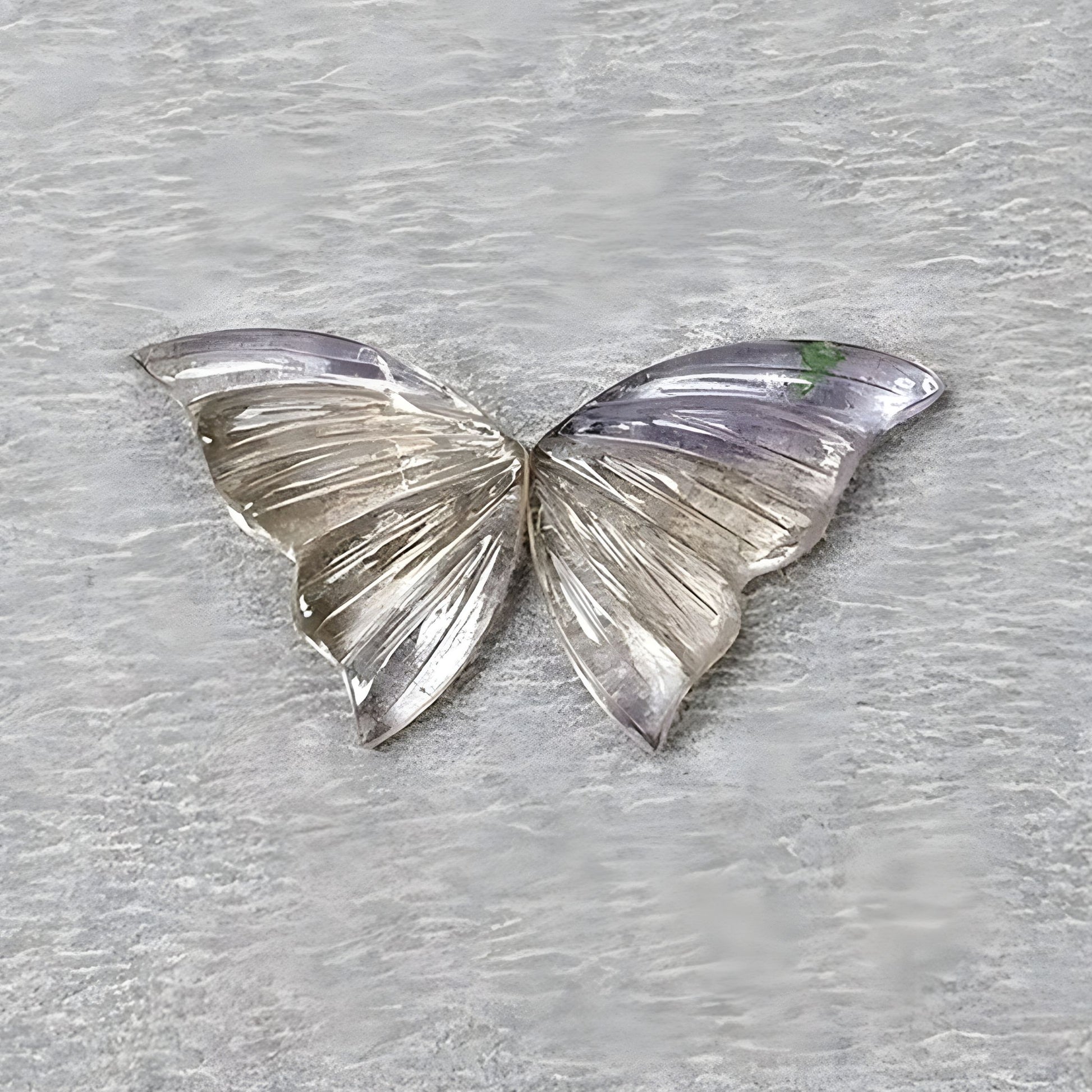 Ametrine Butterfly Carving