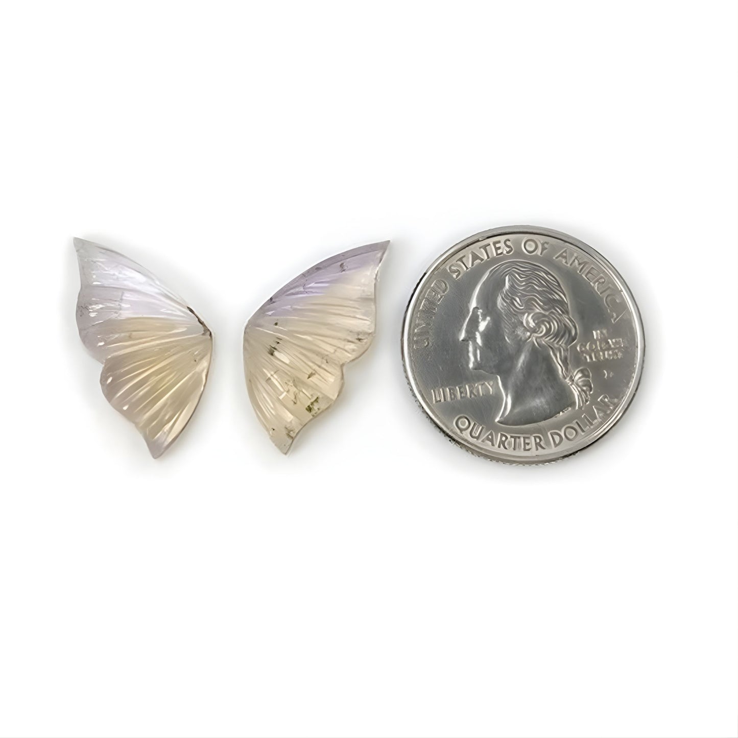 紫黄晶蝴蝶雕刻