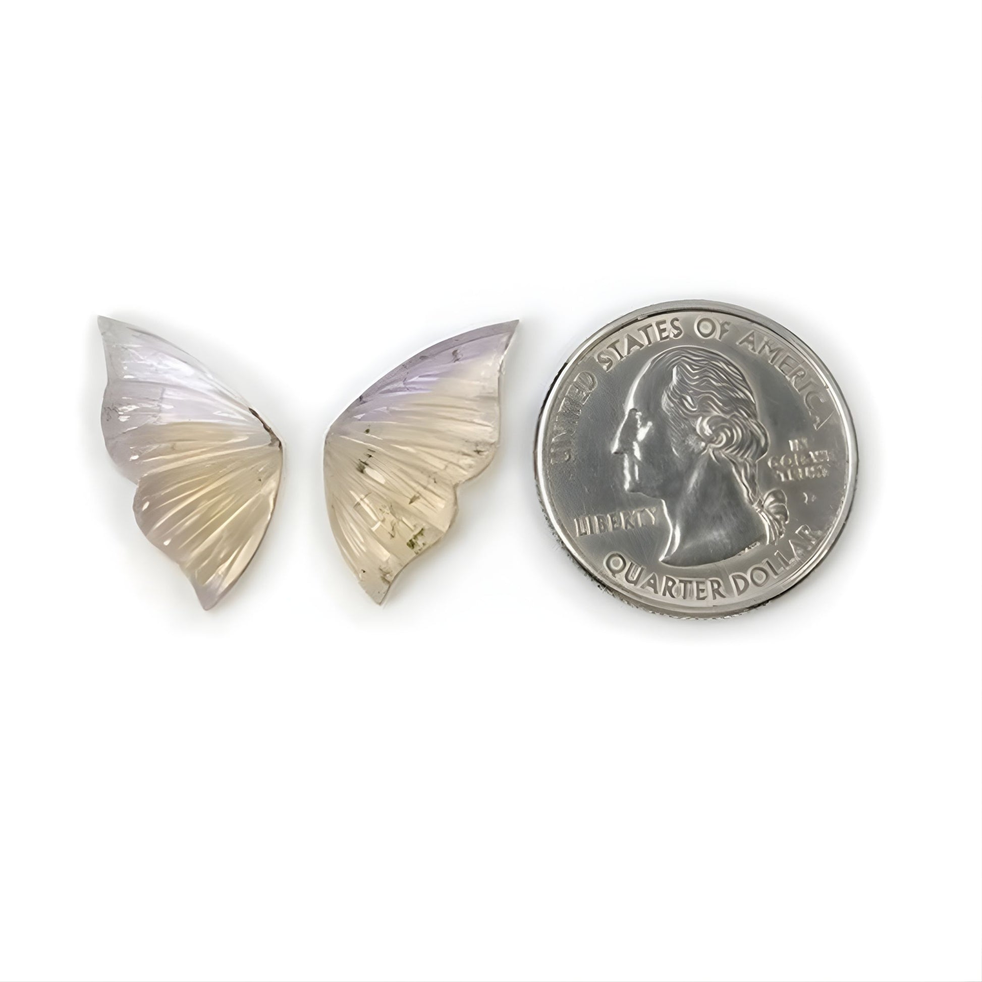 紫黄晶蝴蝶雕刻