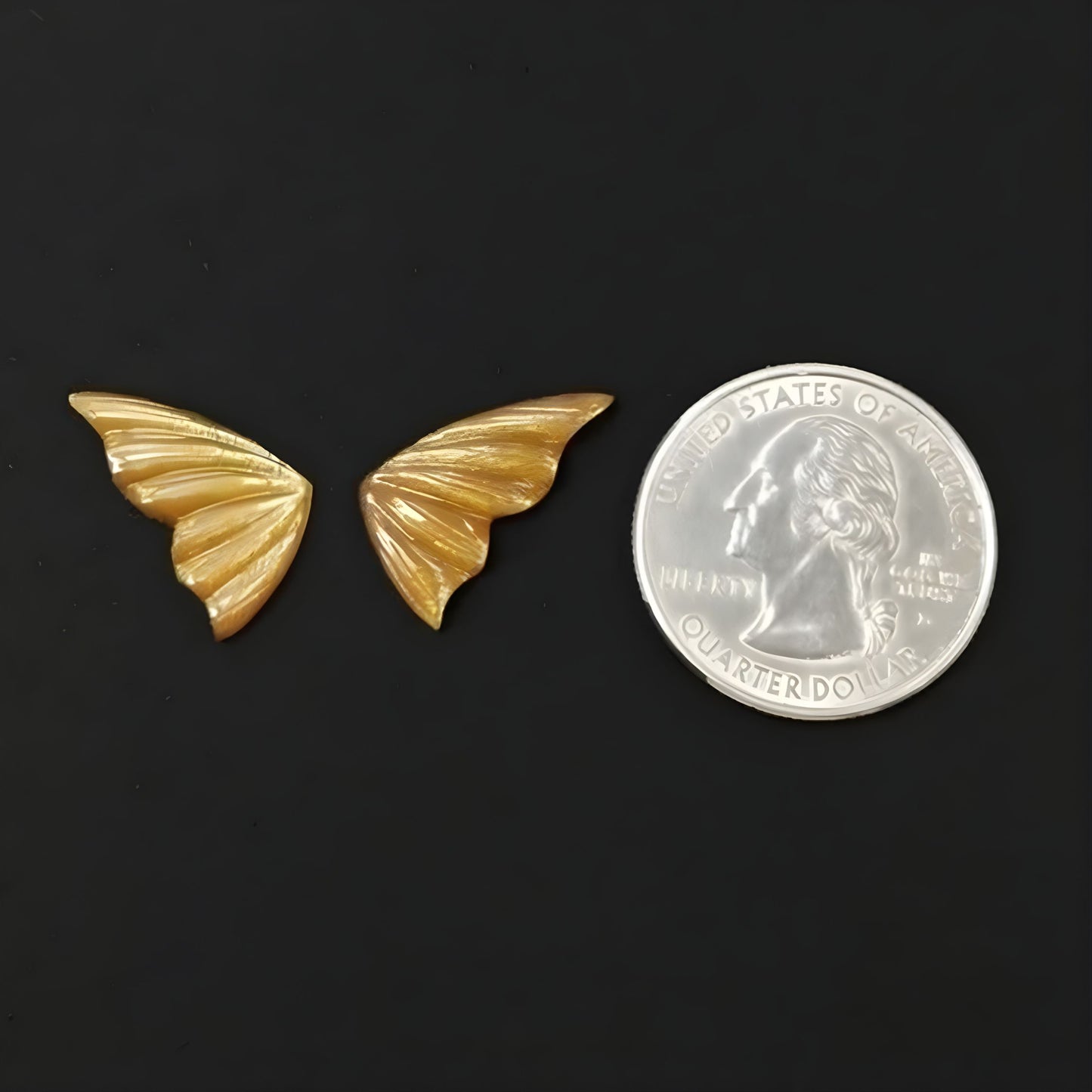 Moonstone Butterfly Carving