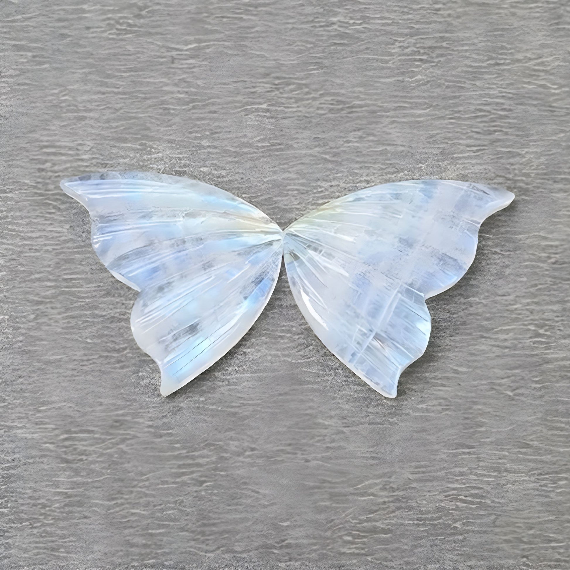 Moonstone Butterfly Carving