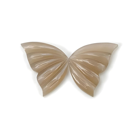 moonstone butterfly carving