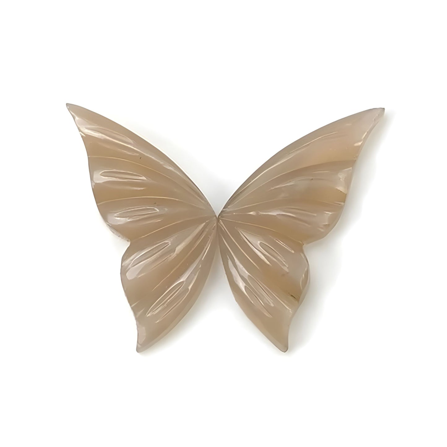 moonstone gemstone butterfly carving