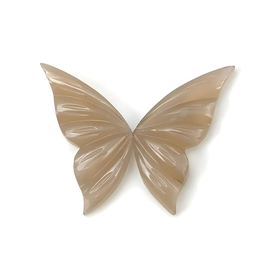 moonstone gemstone butterfly carving