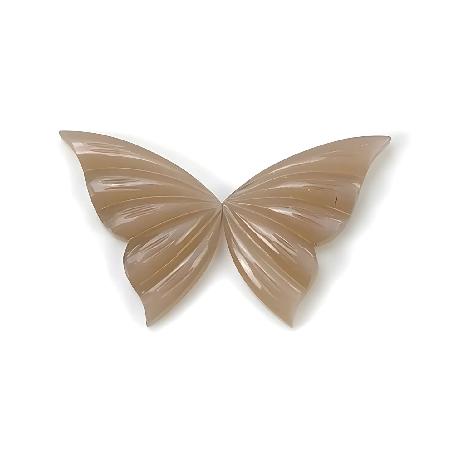 moonstone butterfly shape carving
