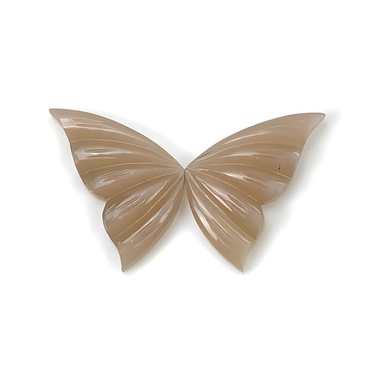 moonstone butterfly shape carving