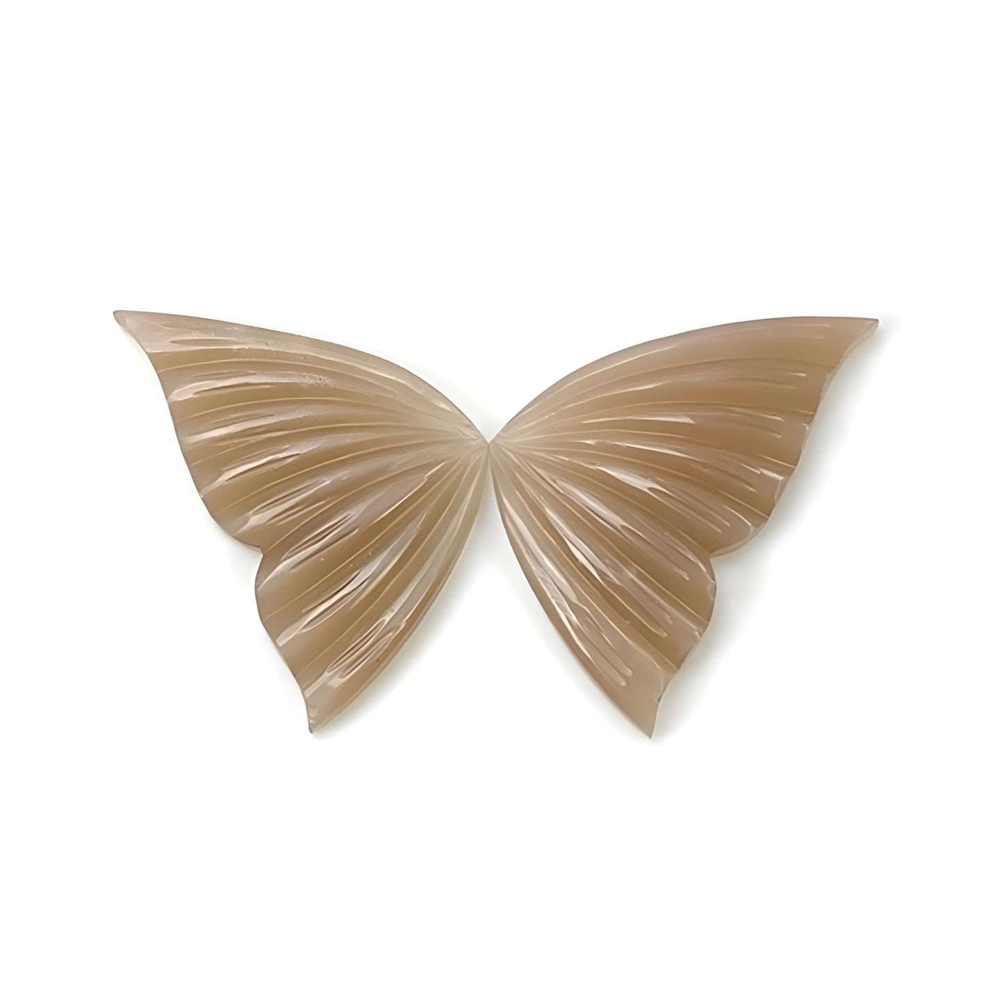 moonstone butterfly shapr carving
