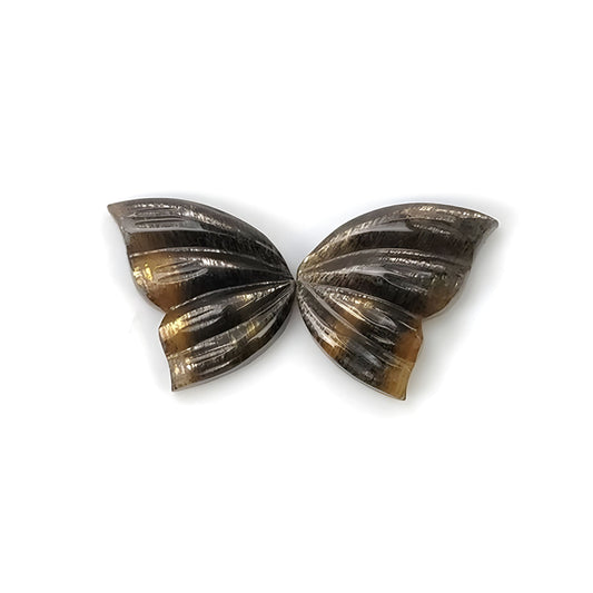 moonstone butterfly carving