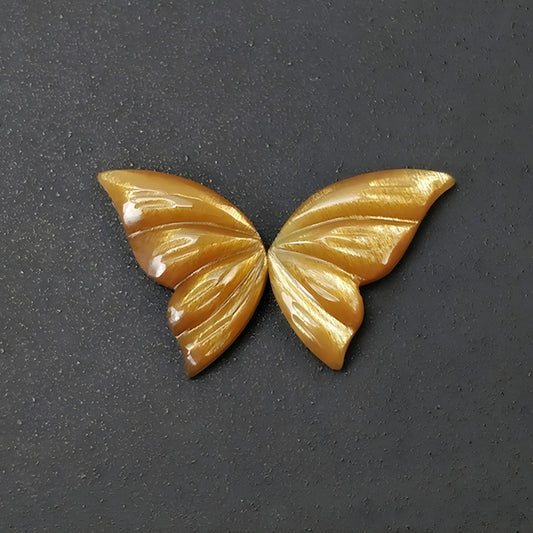 moonstne butterfly carving