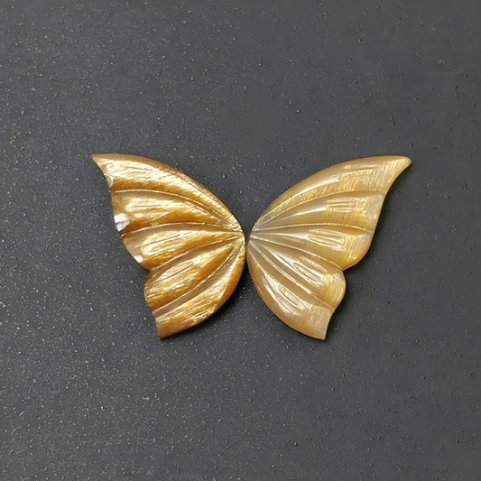 moonstone butterfly carving
