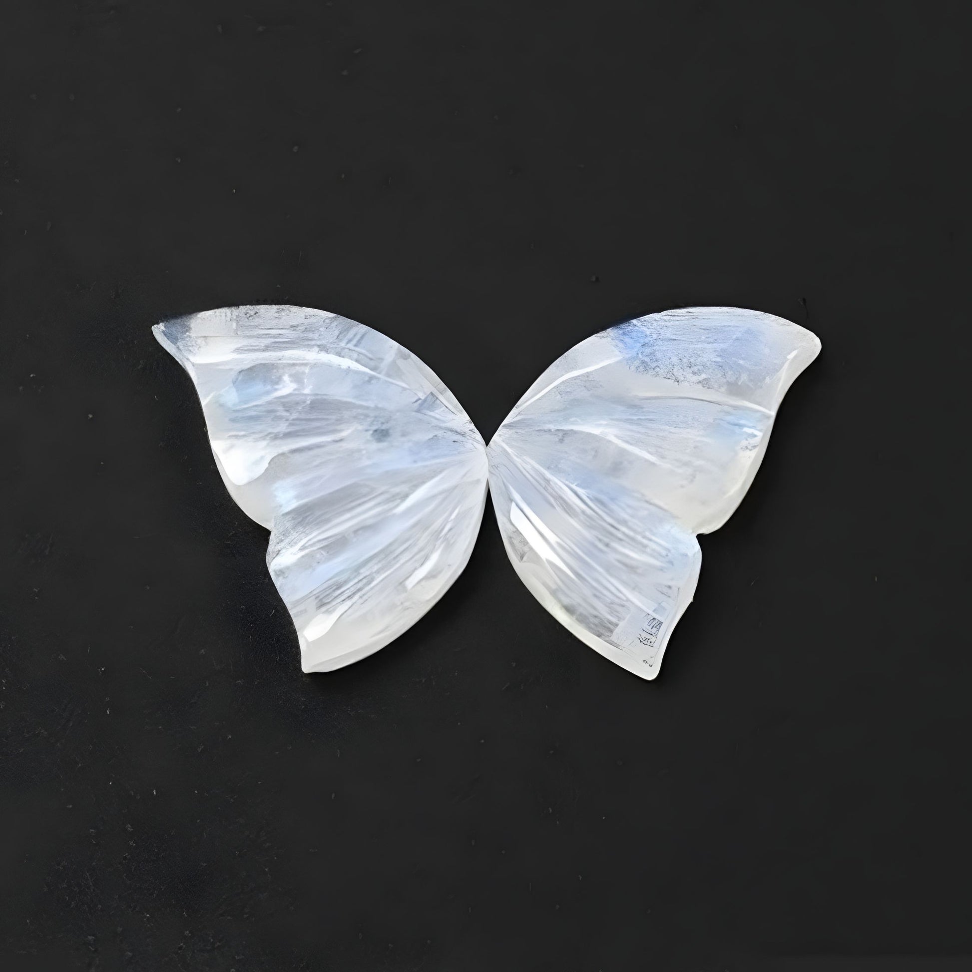rainbow moonstone butterfly shape carving