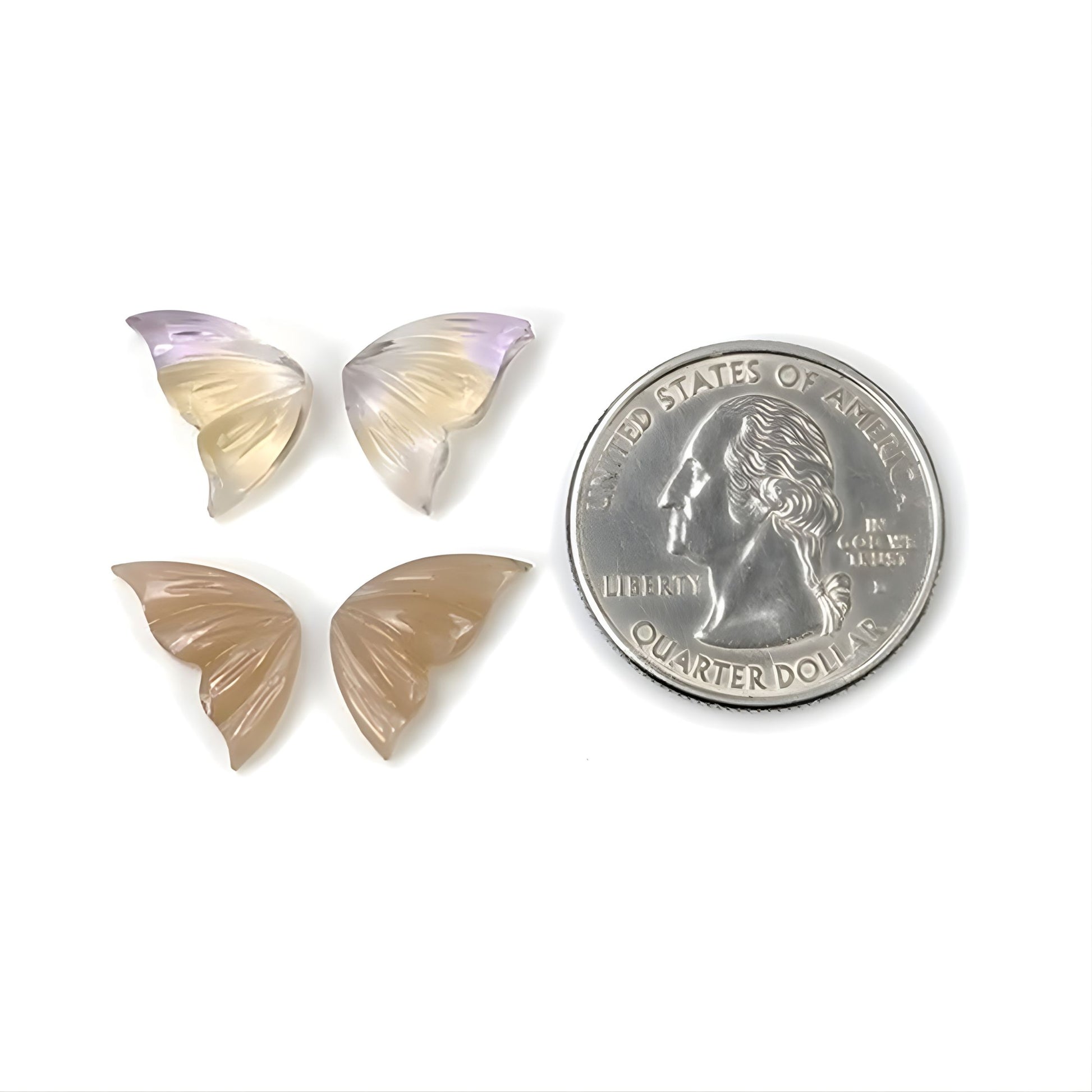 アメトリン、ムーンストーン、天然未処理宝石