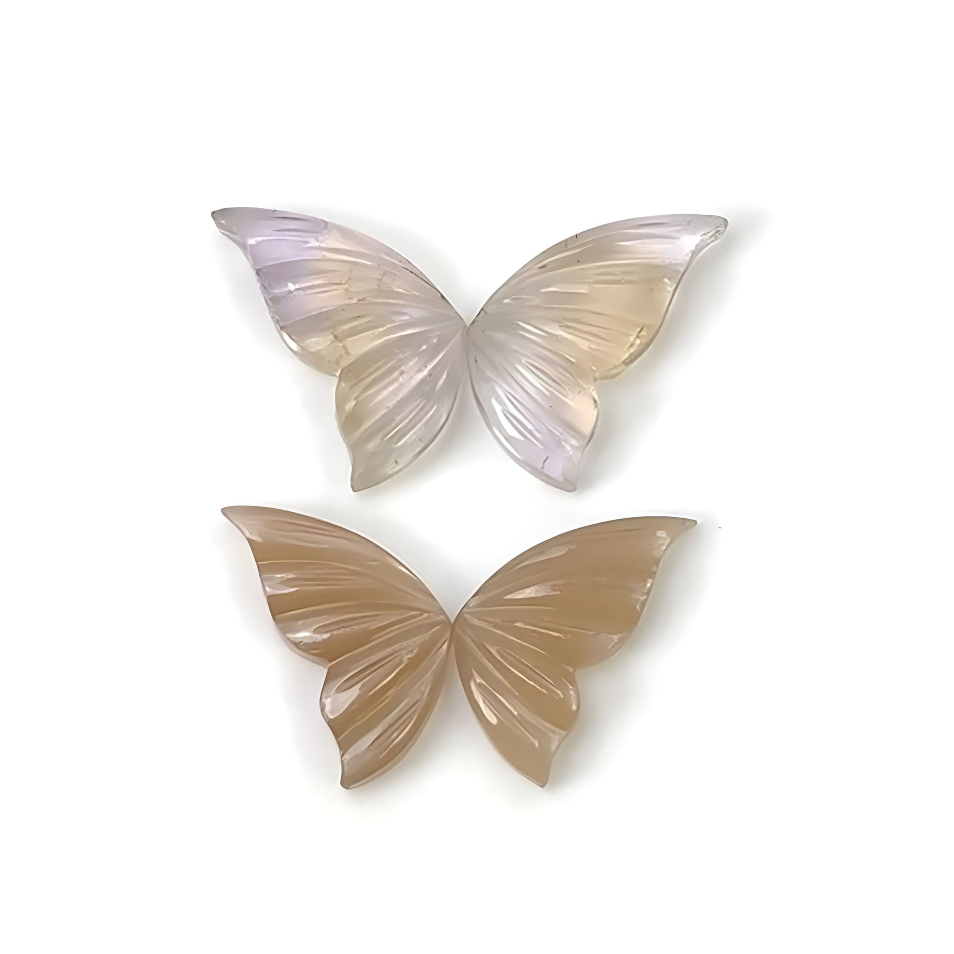 Ametrine & Moonstone Butterfly Shape carving