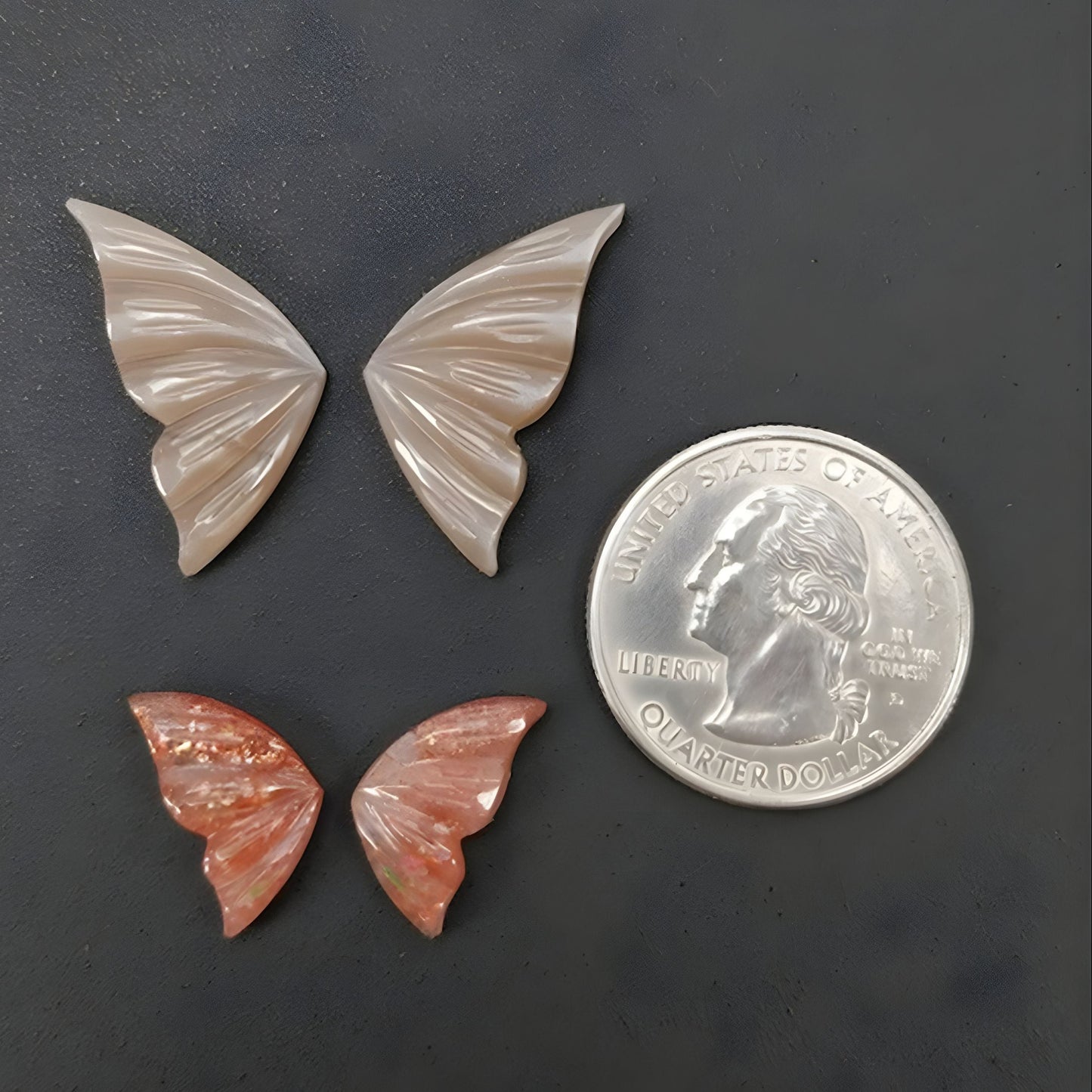 天然ムーンストーン、サンストーン宝石