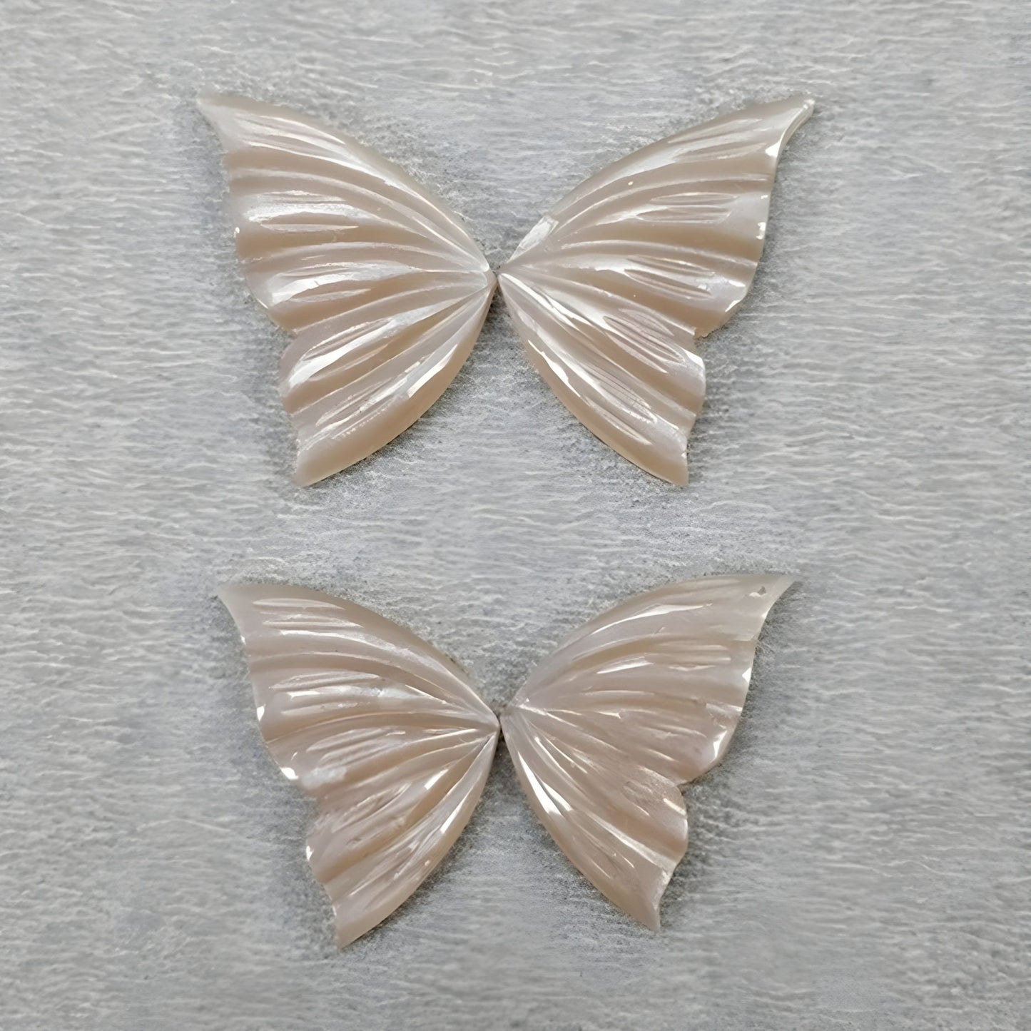 moonstone butterfly shape carving