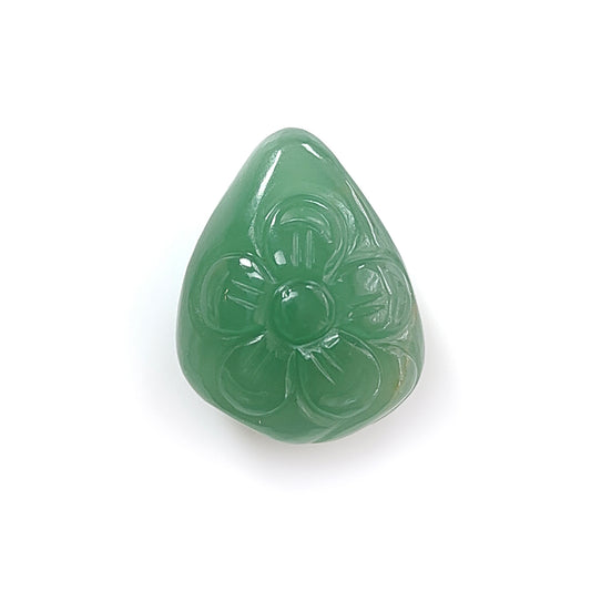 green quartz fancy shape carving
