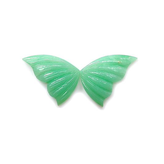 Chrysoprase Butterfly Shape Carving