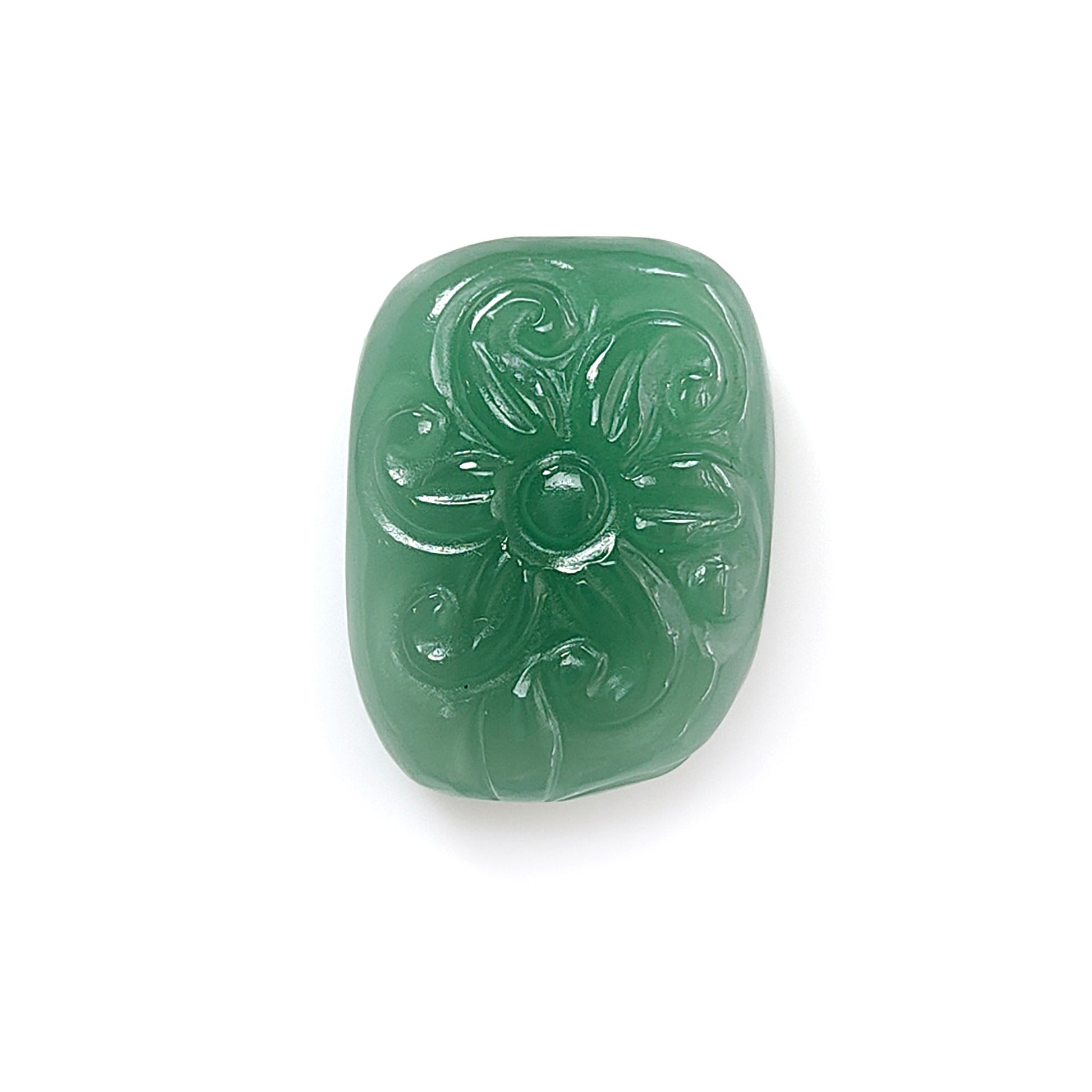 green quartz fancy shape carving