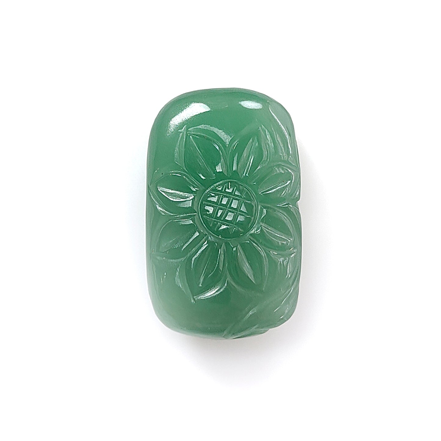 green quartz fancy shape cabochon