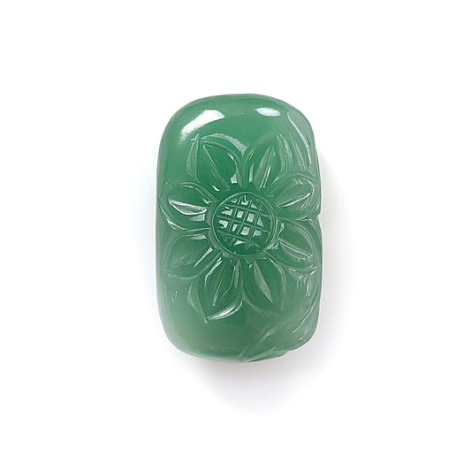 green quartz fancy shape cabochon