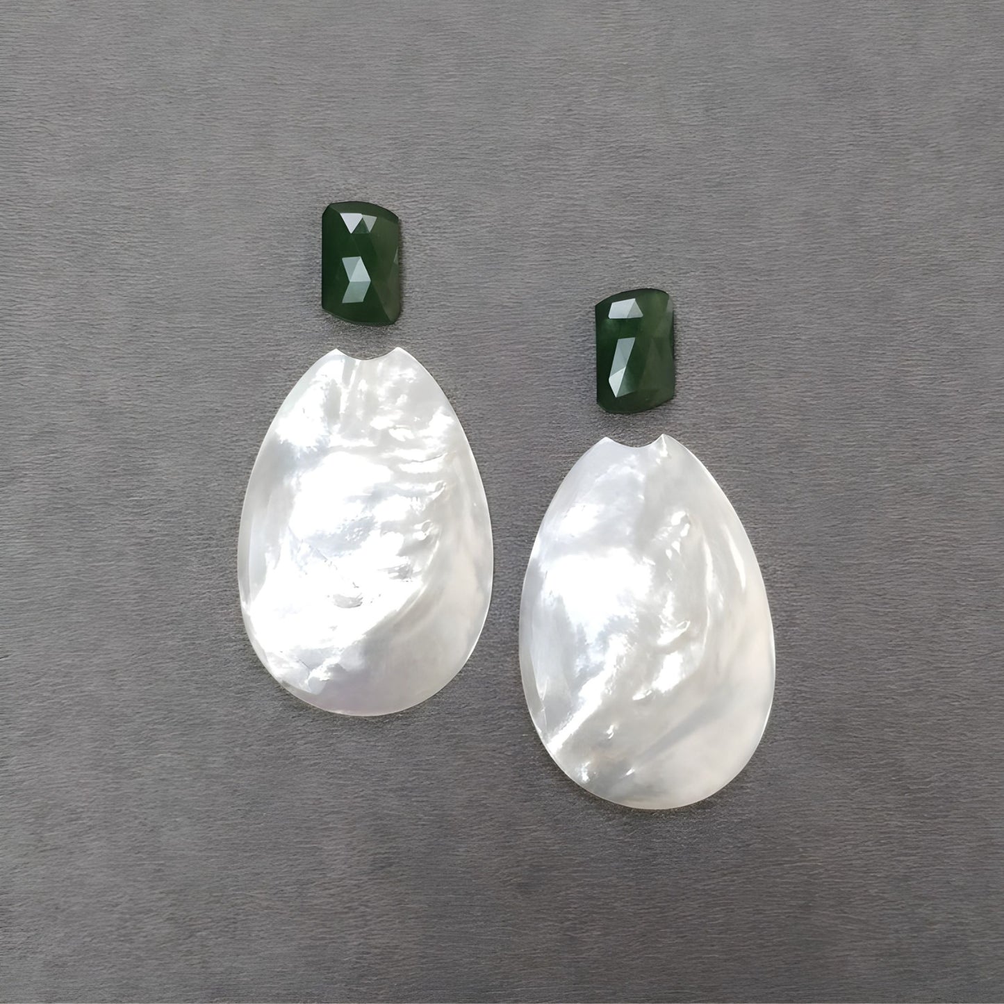 mother of pearl cabochon gemstone