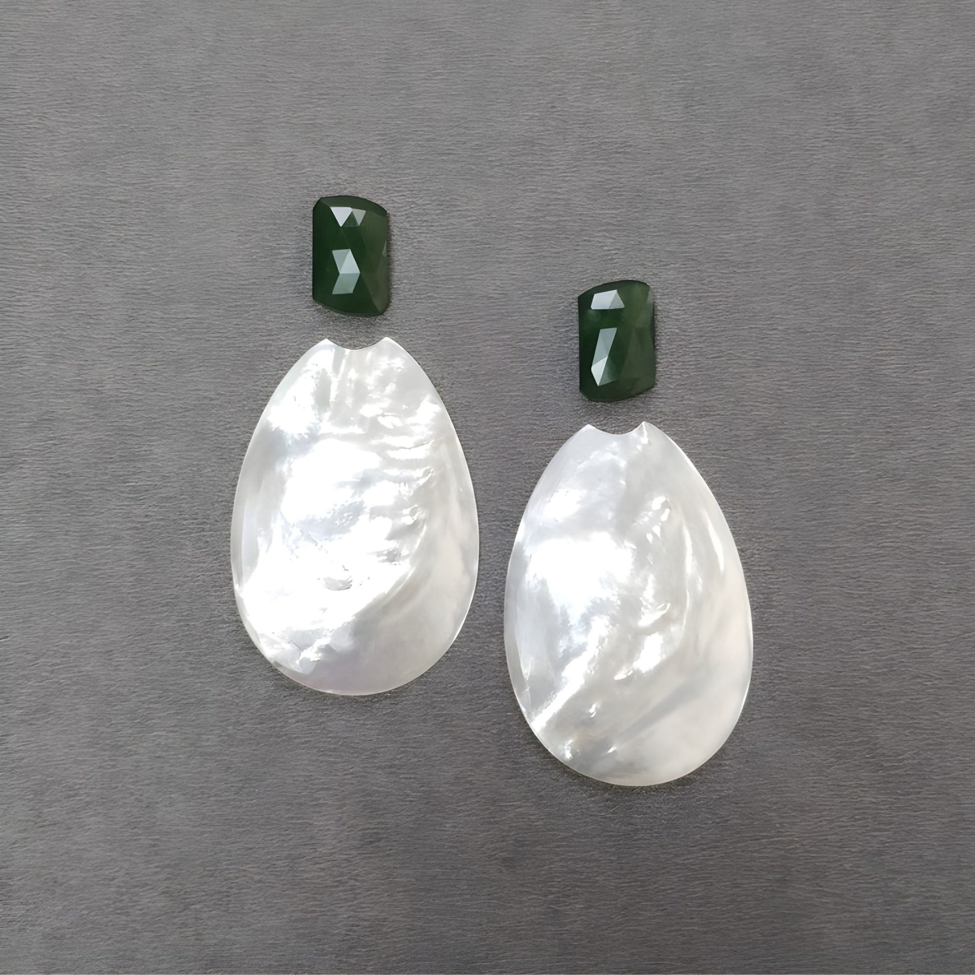 mother of pearl cabochon gemstone