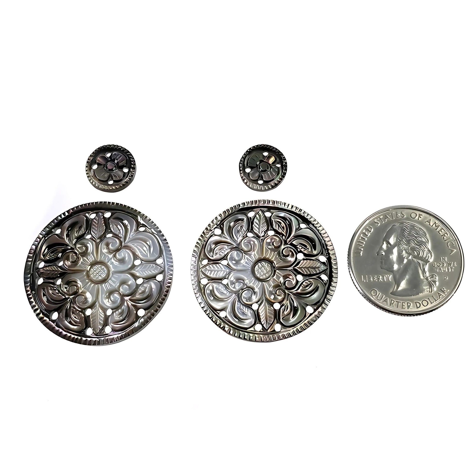 intaglio rotondo in madreperla