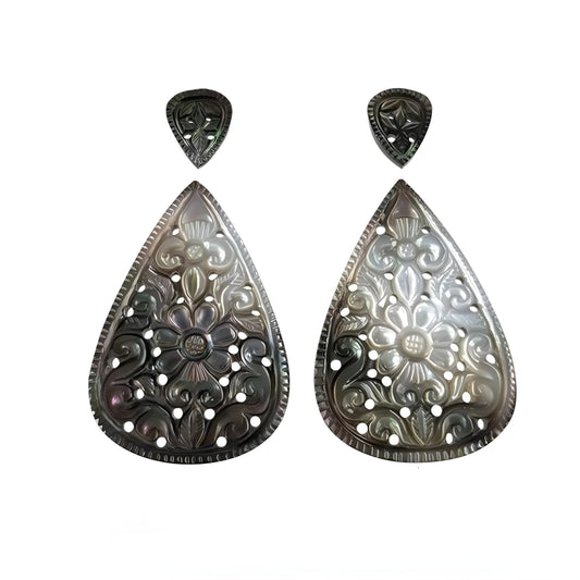 mother of pearl pear carving